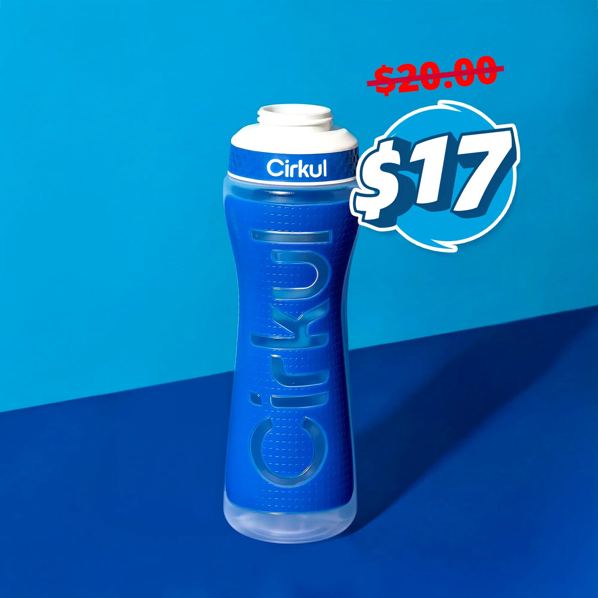 22oz. Grip Squeeze Plastic Bottle & Sport Lid