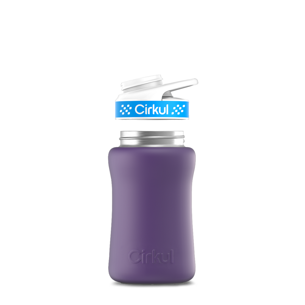 12oz. Stainless Steel Bottle & Comfort Grip Lid