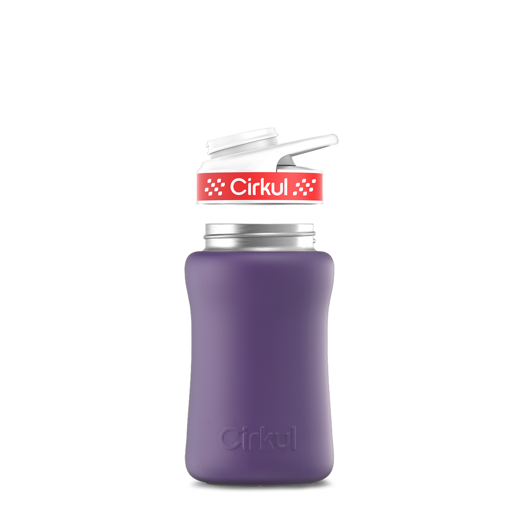 12oz. Stainless Steel Bottle & Comfort Grip Lid