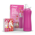 Base: 32oz Hot Pink Stainless Steel Bottle Starter Kit