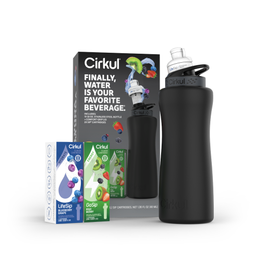 CX: 32oz. Matte Black Stainless Steel Bottle Starter Kit (2C)