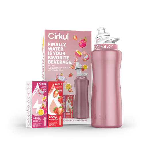 CX: 32oz. Rose Gold Stainless Steel Bottle Starter Kit (2C)